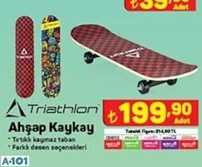 TRİATHLON AHŞAP KAYKAY TRİATHLON AHŞAP KAYKAY